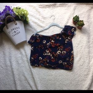 Mossimo one shoulder crop top